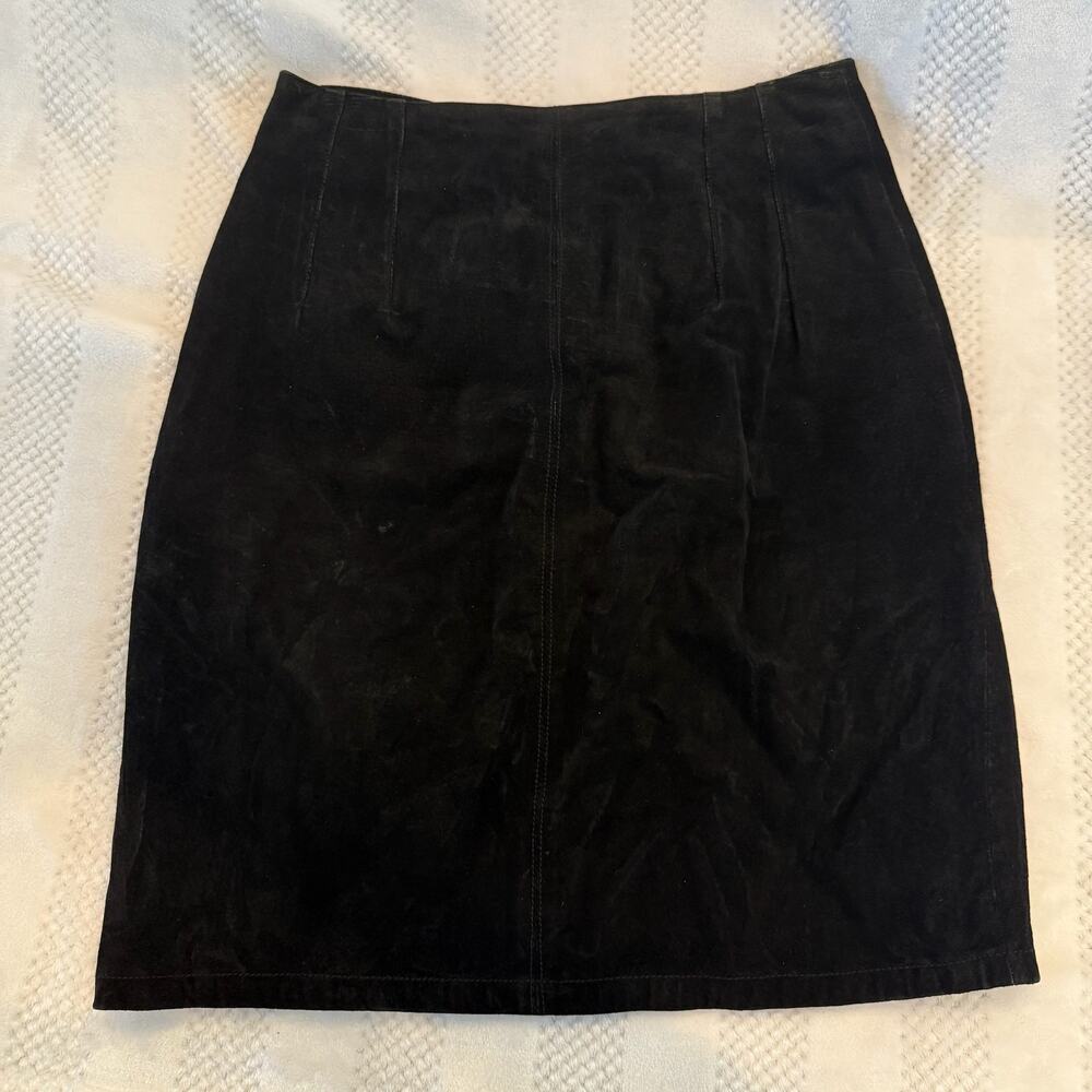 vintage the limited leather black skirt size 8
